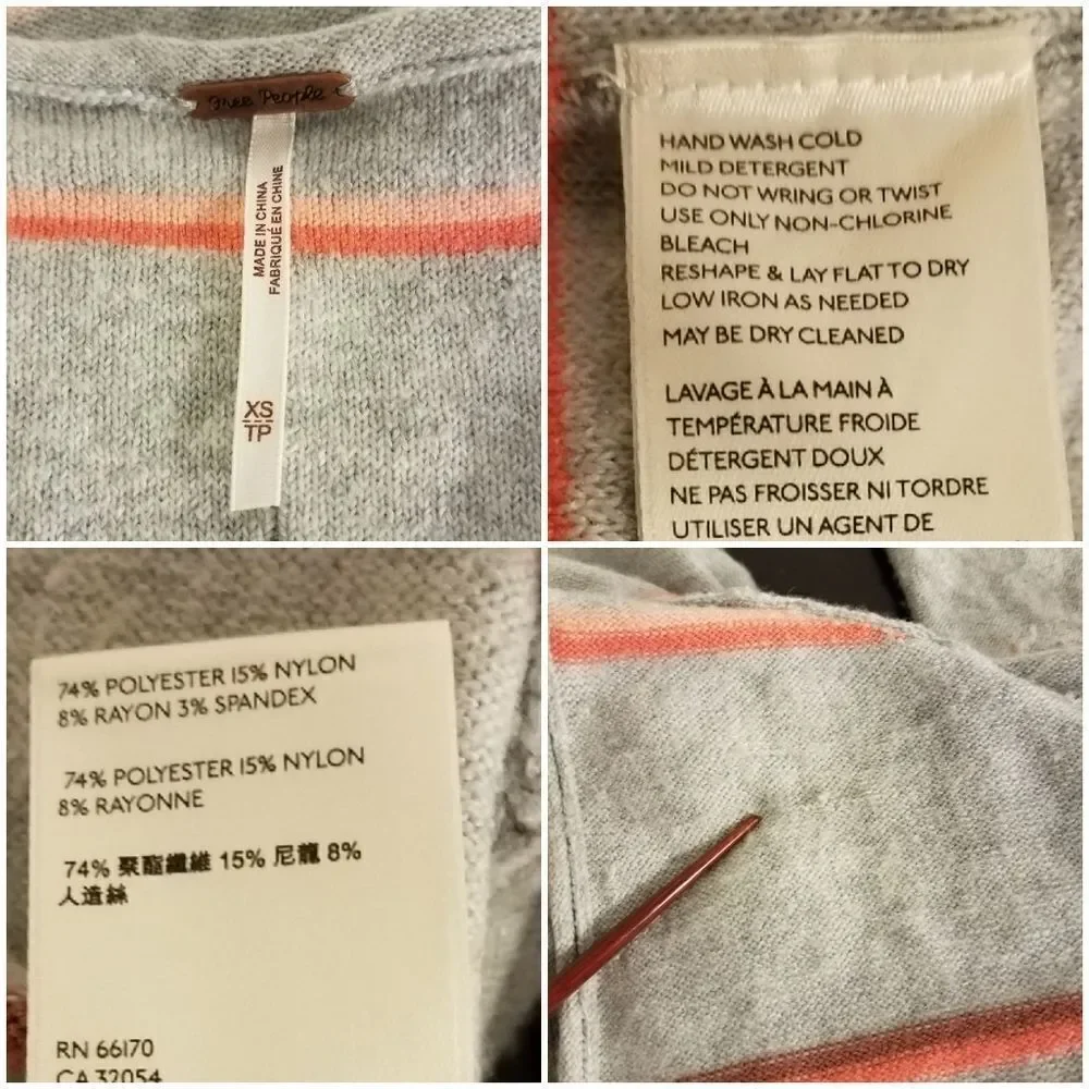 Free People Make You Mine Stripe Sweater sz XS